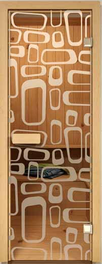 Дверь для сауны ALDO С рисунком
